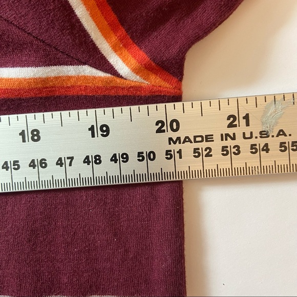 Mens Striped Long Sleeves Polo Shirt Large - Picture 8 of 10